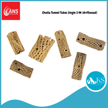 Load image into Gallery viewer, ANS Cholla Tunnel Tubes Single S/M (driftwood) Fish & Aquatic