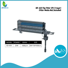 Load image into Gallery viewer, JENECA GD-603 Top filter 2ft (3 layer) Fish & Aquatic