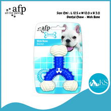 Load image into Gallery viewer, AFP - All For Paws - Dental Dog Chew - Wish Bone - Green Blue Orange