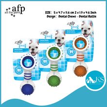 Load image into Gallery viewer, AFP - All For Paws - Dental Dog Chew - Dental Rattle - Green Blue Orange