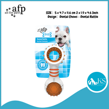Load image into Gallery viewer, AFP - All For Paws - Dental Dog Chew - Dental Rattle - Green Blue Orange