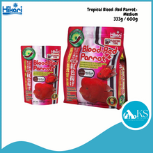 Load image into Gallery viewer, Hikari Tropical Blood-Red Parrot+ 333g / 600g Mini & Medium Fish Feed