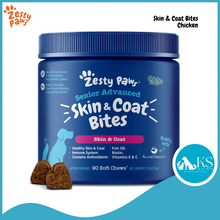 Load image into Gallery viewer, Zesty Paws Functional Senior Dog Supplements & Vitamins 90 Soft Chews (360g)