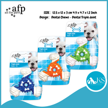 Load image into Gallery viewer, AFP - All For Paws - Dental Triple Joint Dog Chew Teething Puppy