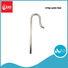 Load image into Gallery viewer, ANS SS Stainless Steel Pipe outlet 13mm/ Long 13mm / 17mm Fish & Aquatic
