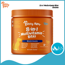 Load image into Gallery viewer, Zesty Paws Functional All Ages Dog Supplements & Vitamins 90 Soft Chews (360g)