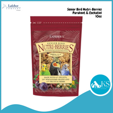 Load image into Gallery viewer, Lafeber Senior Bird Nutri-Berries for Parakeet & Cockatiel / Parrot / Macaw & Cockatoo 10oz Parrot Bird Feed