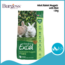 Load image into Gallery viewer, Burgess Excel Adult Rabbit Nuggets with Mint 1.5kg Small Animals Feed