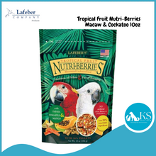 Load image into Gallery viewer, Lafeber Tropical Fruit Nutri-Berries for Cockatiel Conure Amazon Macaw 10oz Bird Feed Treats