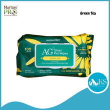 Load image into Gallery viewer, NurturePRO AG Silver Pet Wipes (100pcs x 24) Thick Wet Wipes, Alcohol Free, Antibacterial