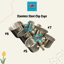Load image into Gallery viewer, KSPH Stainless Steel Clip Cups 3 sizes For Parrot Bird Feed (KSPH0005/KSPH0006/KSPH0007)