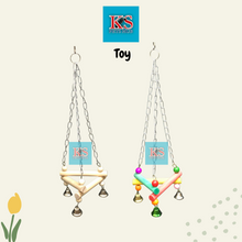 Load image into Gallery viewer, Hanging Triangle Perch Swing Toy for Parrot Bird (KSPH0017/KSPH0018)