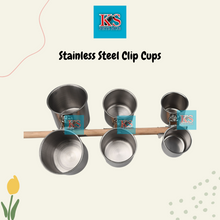 Load image into Gallery viewer, KSPH Stainless Steel Clip Cups 3 sizes For Parrot Bird Feed (KSPH0005/KSPH0006/KSPH0007)