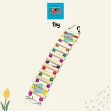 Load image into Gallery viewer, Hanging Wood Climbing Ladder Bridge Toy for Parrot Bird (KSPH0040/KSPH0041/KSPH0042))
