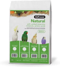 Load image into Gallery viewer, Zupreem Natural Parrot 3lb / 20lb Bird Feed