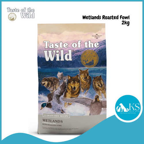 Taste of The Wild Wetlands Canine Dog Recipe with Roasted Fowl 2kg / 12.2kg Dog Feed