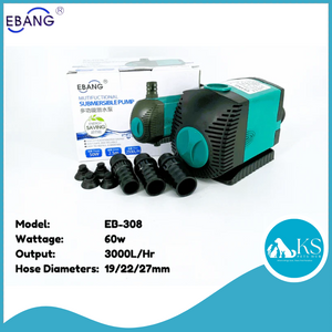 EBANG Submersible Pump - 300 Series (220-3000L/Hr) Fish & Aquatic