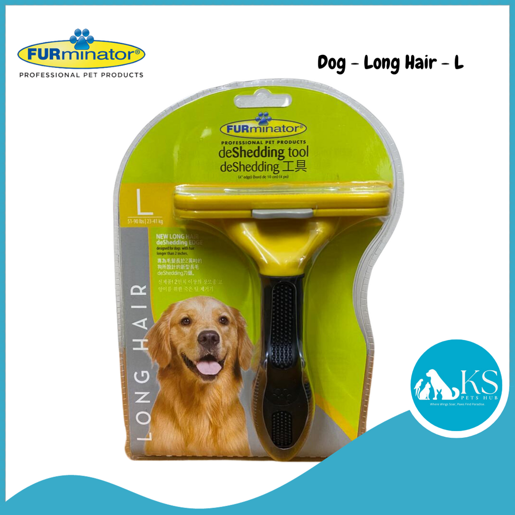 Furminator Deshedding Tool Dog Long Hair - L