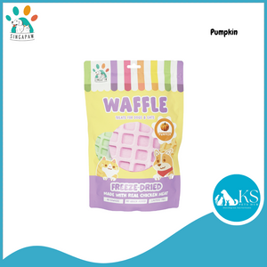 Singapaw Freeze Dried Waffles Treats for Cats & Dogs In Different Flavors