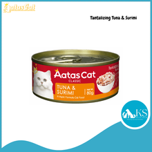 Load image into Gallery viewer, Aatas Cat Tantalizing Tuna Assorted Flavors 80g x 24 (1 Carton) (No Mix) Cat Wet Food