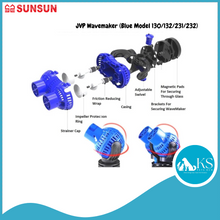Load image into Gallery viewer, SUNSUN JVP Wavemaker (Blue Model 130/132/231/232) Fish &amp; Aquatic