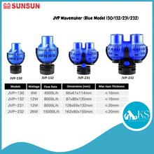 Load image into Gallery viewer, SUNSUN JVP Wavemaker (Blue Model 130/132/231/232) Fish &amp; Aquatic