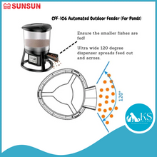 Load image into Gallery viewer, SUNSUN CFF-106 Automated Outdoor Feeder (For Ponds) Fish &amp; Aquatic