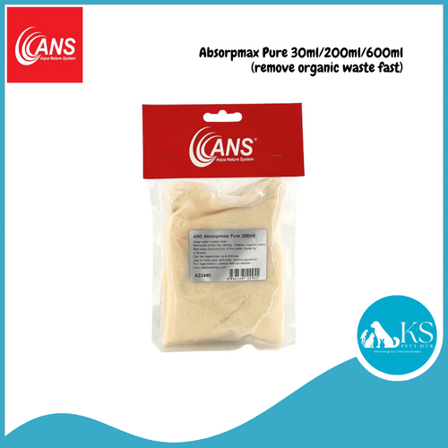 ANS Absorpmax Pure 30ml/200ml/600ml (Remove Organic Waste Fast) Fish & Aquatic
