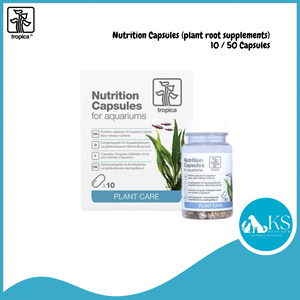 Tropica Nutrition Capsules (plant root supplements) 10 / 50 Capsules Fish & Aquatic