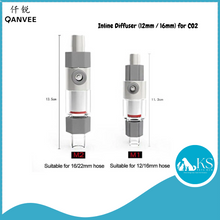Load image into Gallery viewer, QANVEE Inline Diffuser (12mm / 16mm) for CO2 / Replacement Atomizer Fish &amp; Aquatic