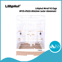 Load image into Gallery viewer, Liliphut Bird Cage 40 Wired - Black White Brown - Parrot Bird Cage