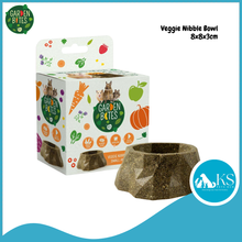 Load image into Gallery viewer, LAROY Garden Bites Veggie Nibble Bowl 8x8x3cm 100% Vegan Chew Toy for Rabbits, Guinea Pigs &amp; Hamsters