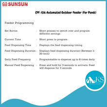 Load image into Gallery viewer, SUNSUN CFF-106 Automated Outdoor Feeder (For Ponds) Fish &amp; Aquatic