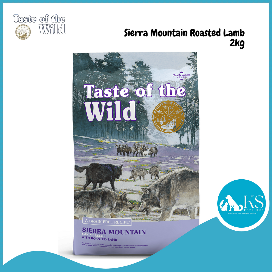 Taste of The Wild Sierra Mountain Canine Dog Recipe with Roasted Lamb 2kg