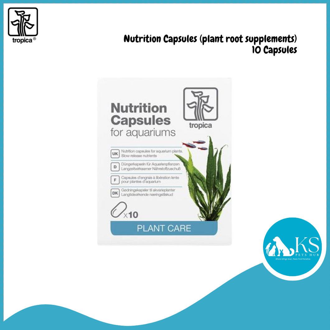 Tropica Nutrition Capsules (plant root supplements) 10 / 50 Capsules Fish & Aquatic