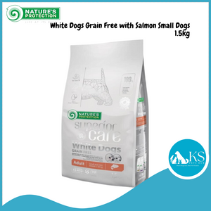 Nature's Protection Superior Care White Dogs Salmon Mini Small Dog 1.5kg