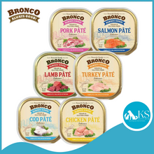 Load image into Gallery viewer, Bronco Pate Wet Tray Canned 100g x 16 Dog Feed