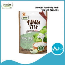 Load image into Gallery viewer, DENTALIGHT - Yumm Stix Yogurts Dog Treats, Real Tuna and Fruit, Rich in Probiotics, No Sugar &amp; Artificial Flavors, 70g