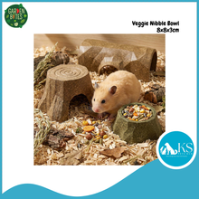 Load image into Gallery viewer, LAROY Garden Bites Veggie Nibble Bowl 8x8x3cm 100% Vegan Chew Toy for Rabbits, Guinea Pigs &amp; Hamsters