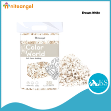 Load image into Gallery viewer, Niteangel Color World Soft Paper Bedding (White 36L / 10L)(Mix 36L) Small Pet Animal