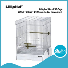 Load image into Gallery viewer, Liliphut Bird Cage 35 Wired - Black White Blue - Bird Accessories