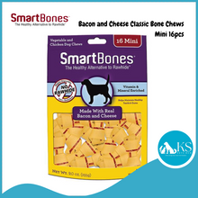 Load image into Gallery viewer, Smartbones Bacon and Cheese Classic Bone Chews - Mini 8/16pcs