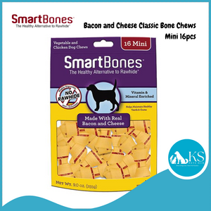 Smartbones Bacon and Cheese Classic Bone Chews - Mini 8/16pcs