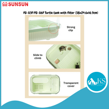Load image into Gallery viewer, SUNSUN FG-U3F/FG-U6F Turtle Tank With Filter (38x24.6x16.9cm) Fish &amp; Aquatic