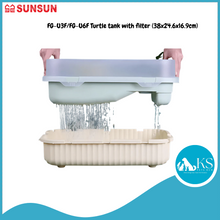 Load image into Gallery viewer, SUNSUN FG-U3F/FG-U6F Turtle Tank With Filter (38x24.6x16.9cm) Fish &amp; Aquatic
