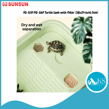 Load image into Gallery viewer, SUNSUN FG-U3F/FG-U6F Turtle Tank With Filter (38x24.6x16.9cm) Fish &amp; Aquatic