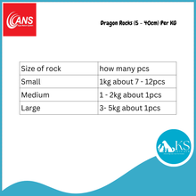 Load image into Gallery viewer, ANS Dragon Rocks Small / Medium / Large (5 - 40cm) 20kg Box Fish &amp; Aquatic