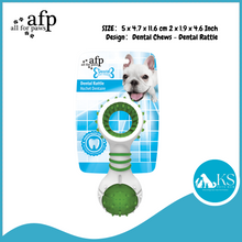 Load image into Gallery viewer, AFP - All For Paws - Dental Dog Chew - Dental Rattle - Green Blue Orange