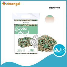 Load image into Gallery viewer, Niteangel Color World Soft Paper Bedding (White 36L / 10L)(Mix 36L) Small Pet Animal