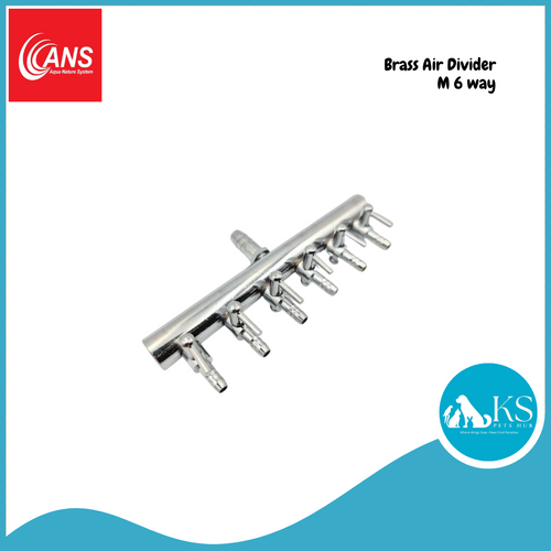 ANS Brass Air Divider (M/L) 4 ways to 18 ways Fish & Aquatic